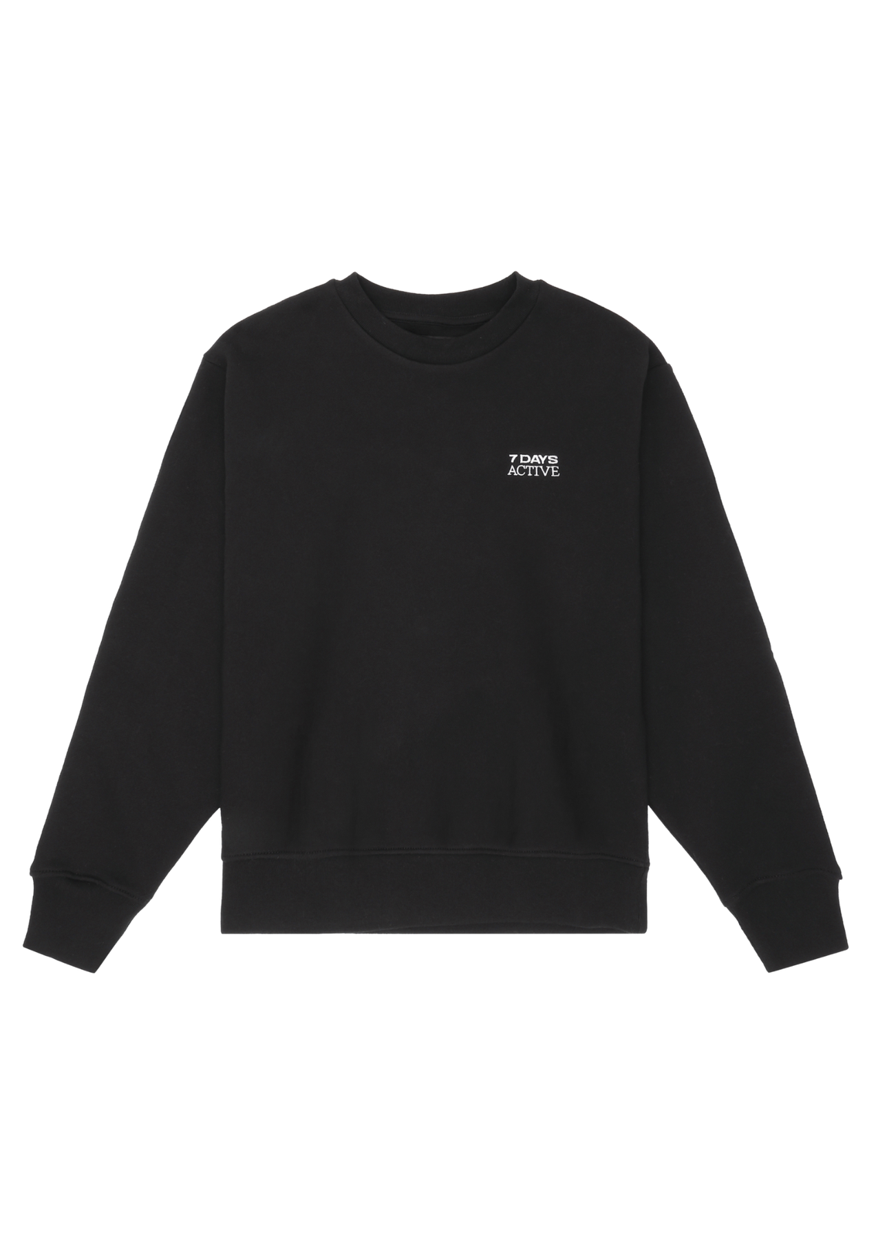 Organic Fitted Crewneck - Black