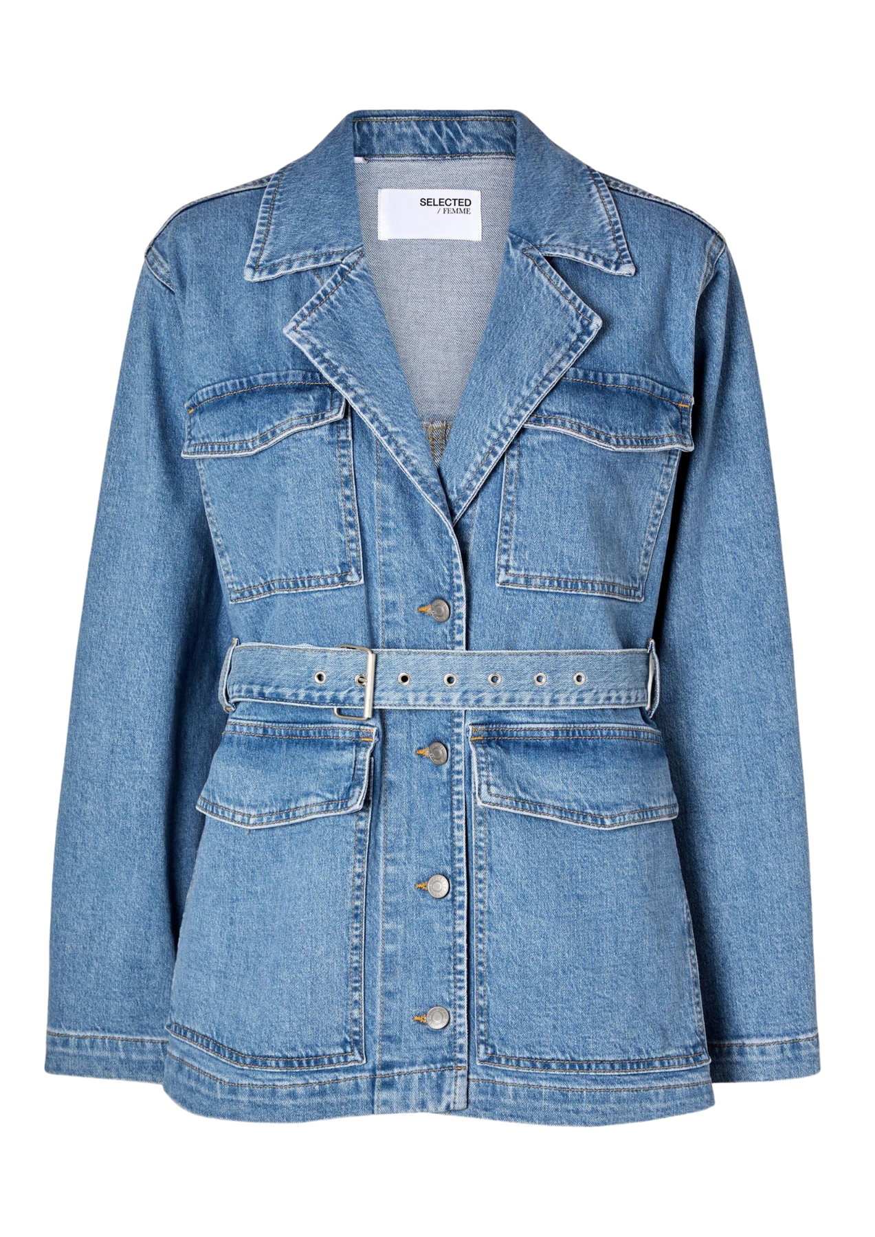 Ellin-Studio Ls Jacket - Light Blue Denim