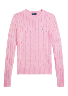 Julianna Long Sleeve Cotton Pullover - Carmel Pink
