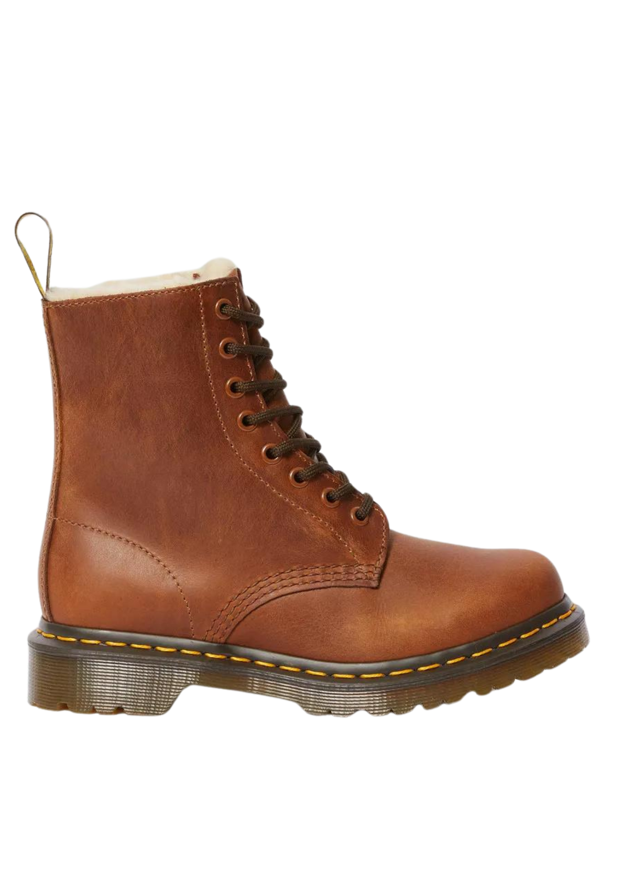 1460 Serena Fuskpälsfodrade Skinnboots - Butterscotch Orleans