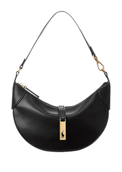 Polo Id Calfskin Mini Shoulder Bag - Black