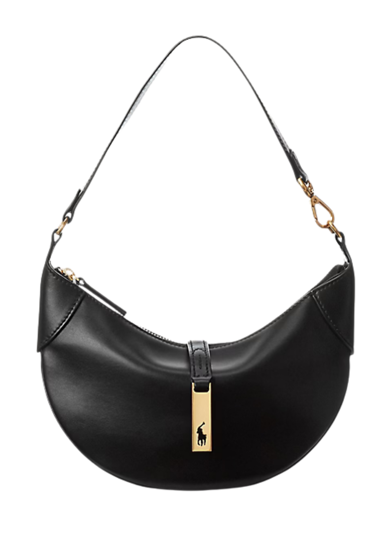 Polo Id Calfskin Mini Shoulder Bag - Black