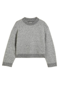 Tine Knit Crew Neck - Dk. Grey Mix