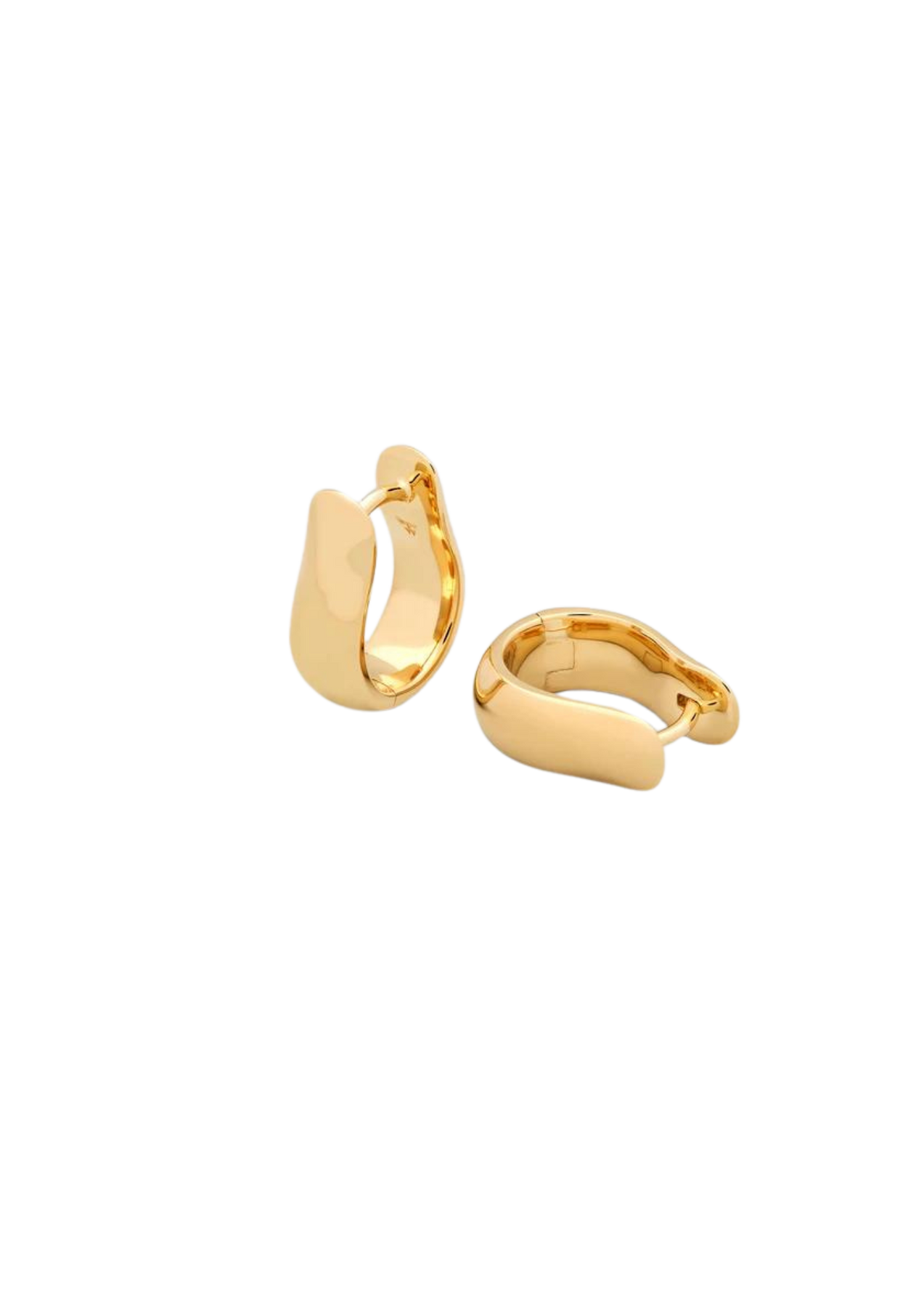 Oyster Hoops Small - Guld