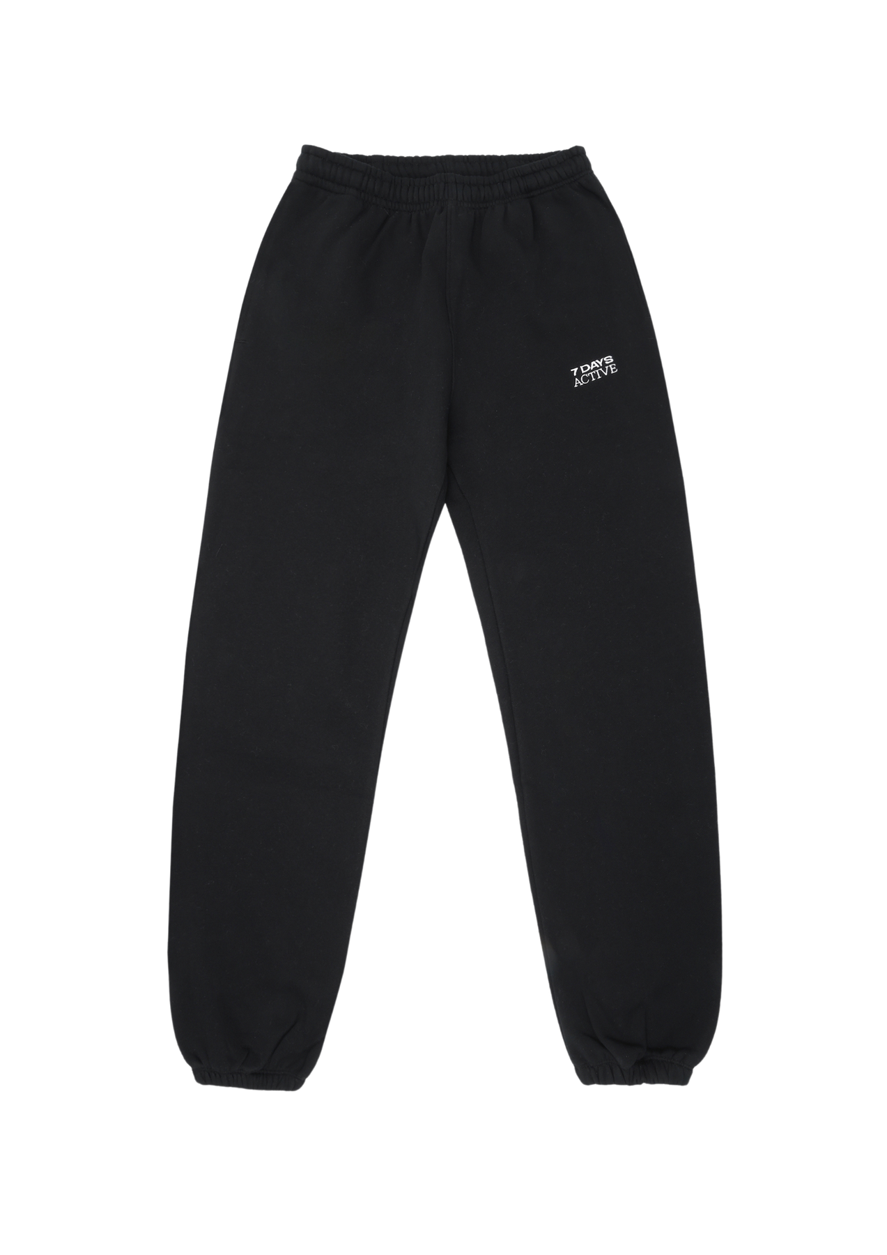 Organic Fitted Sweatpants - Black