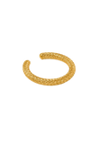 Snake Textured Ear Cuff - Pale Gold