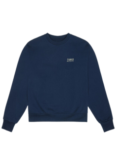 Organic Fitted Crewneck - Pageant Blue