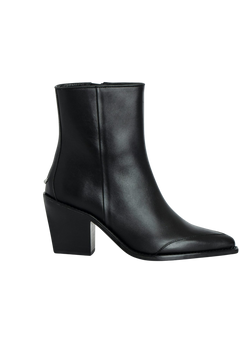 Cara Boots Semy-Shiny Calfskin - Noir