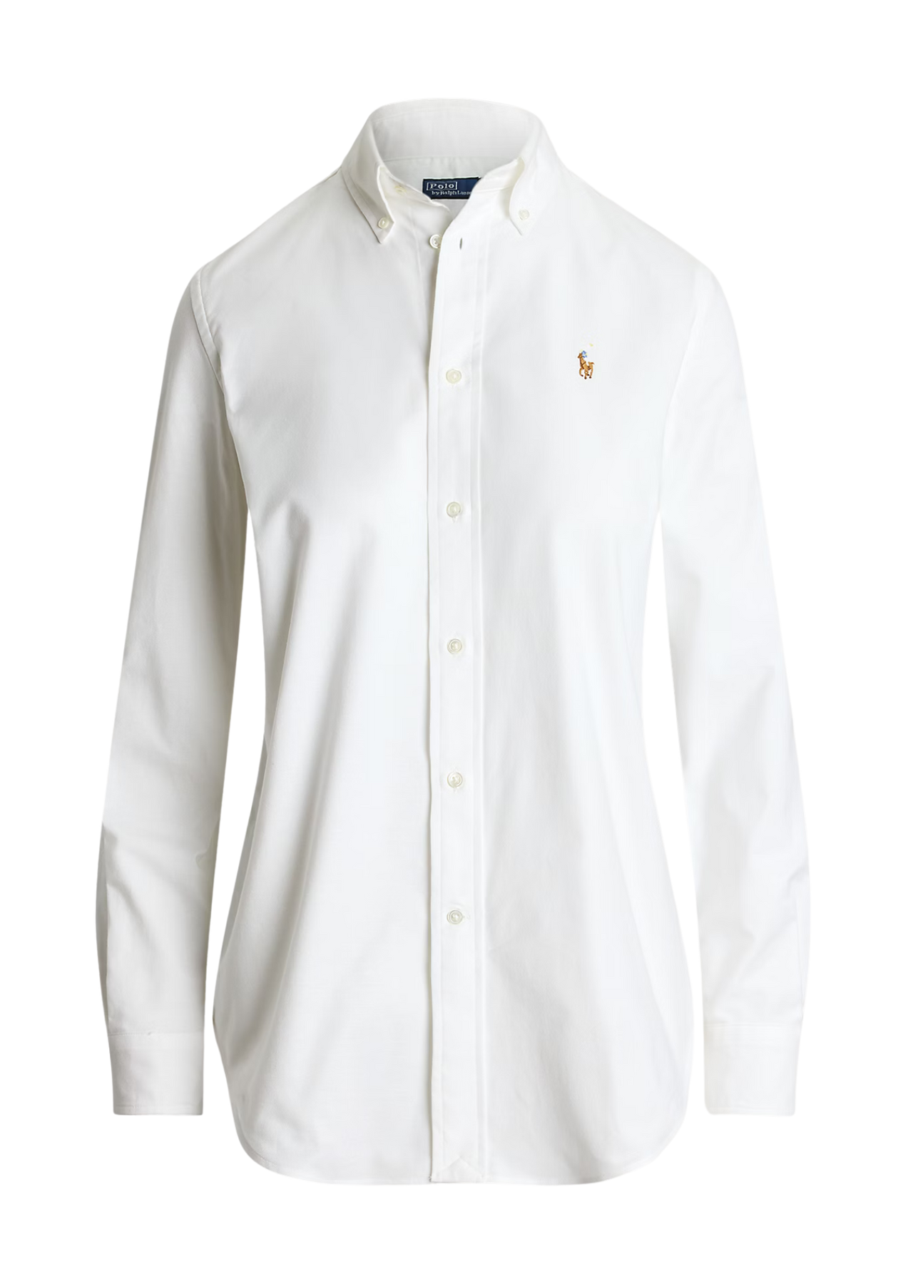 The Iconic Stretch Slim Fit Oxford Shirt - Vit