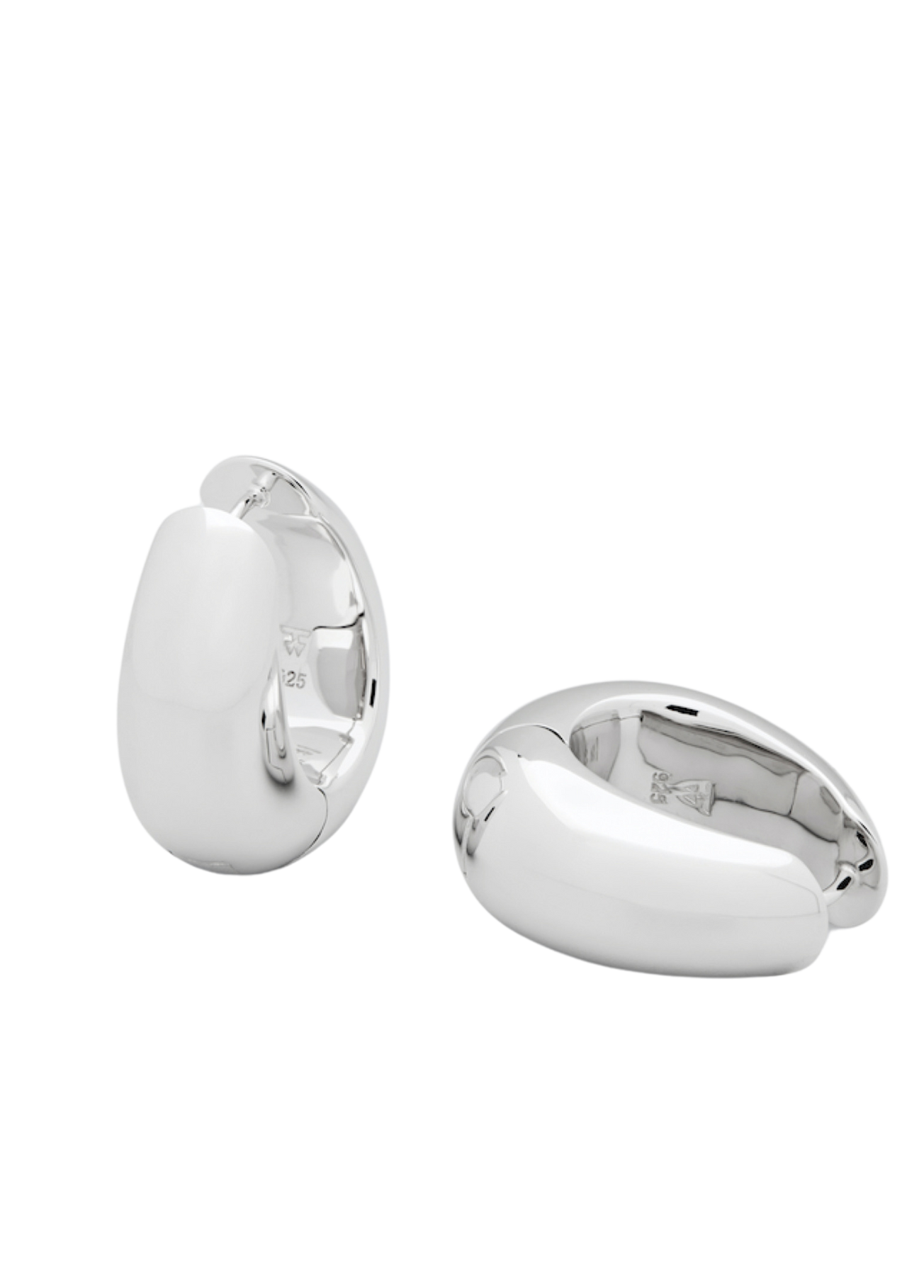 Ice Hoops Medium - Silver