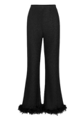 Peach Pants - Black Glitter