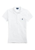 Slim Fit Stretch Polo Shirt - White