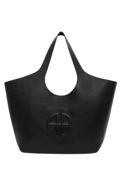 Medium Lili Tote - Black Pebbled