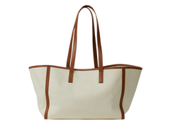 Yendi Canvas Bag - Brown/Cream