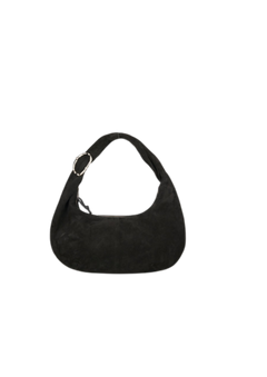 Suede Lona Small Bag - Black