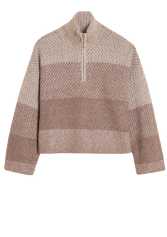 Tine Half Zip - Burgundy