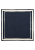 Randig Sidenscarf - Evening Blue