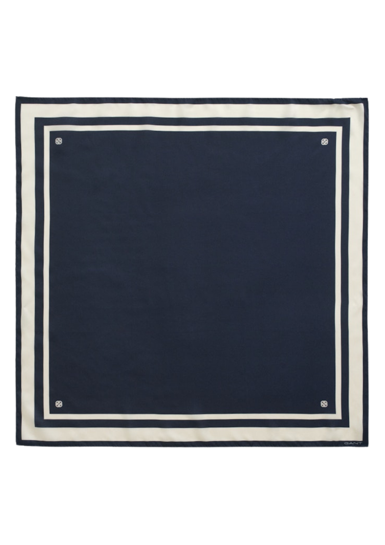 Randig Sidenscarf - Evening Blue