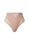 Sculpted Firm Mesh Thong - Cedar