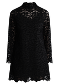 Sabrina Lace Mini Dress - Svart