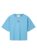 Logo Boxy-Fit Tee - Maya Blue