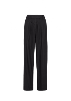 Ava Trouser Linen - Black