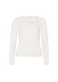 Pino Rib Triangle Neck - Ecru