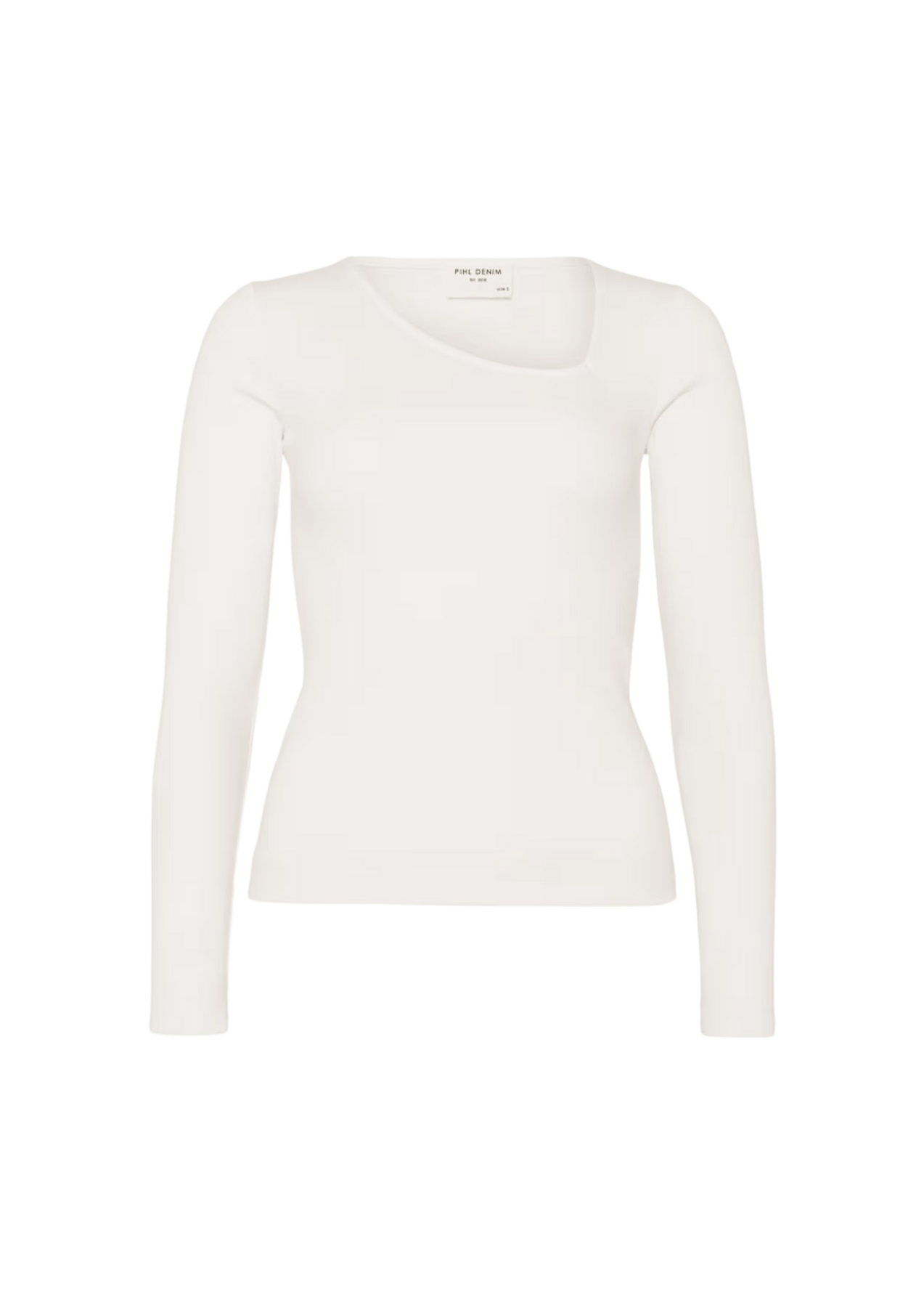 Pino Rib Triangle Neck - Ecru