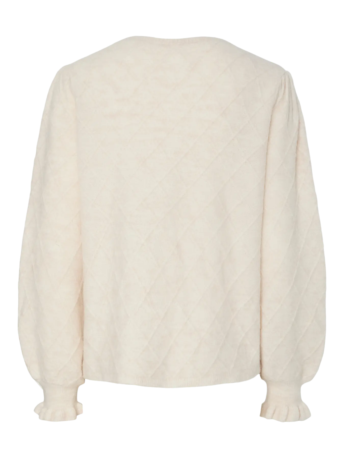 Yasthelma Ls Wool Blend Knit Kofta - Birch