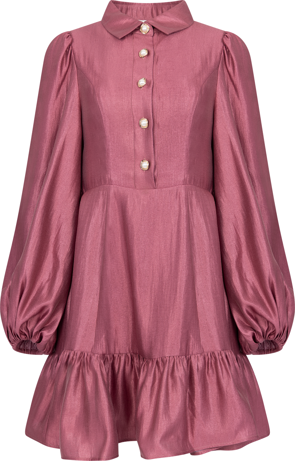 Mandy Organza Miniklänning - Pink Rose