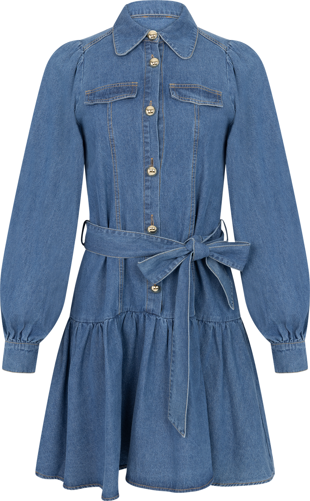 Vagna Denim Dress - Blue