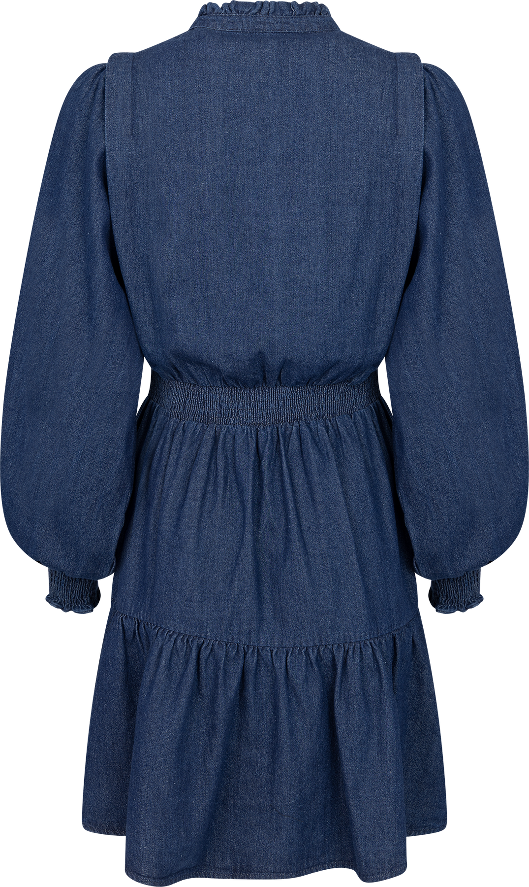 Evina Denim Solid Dress - Blå