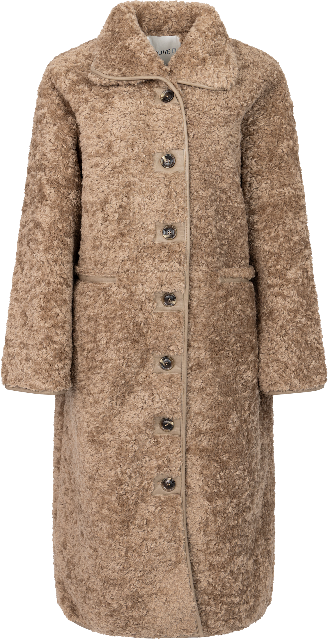 Ingrid Faux Shearling Coat - Camel