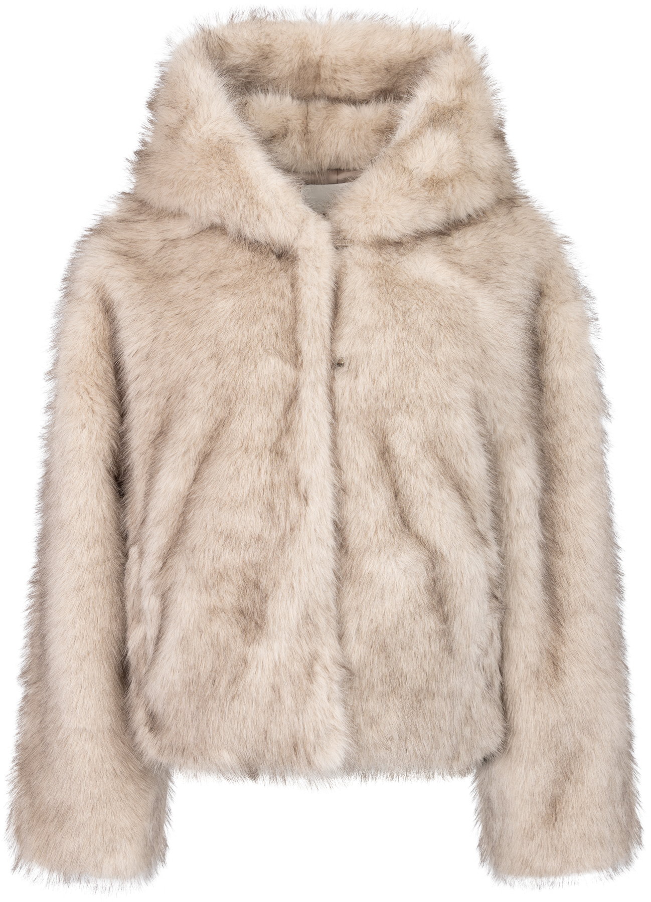Astrid Faux Fur Jacket - Beige