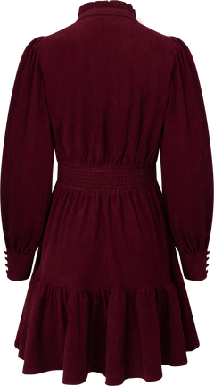 Liv Cord Solid Dress - Wine