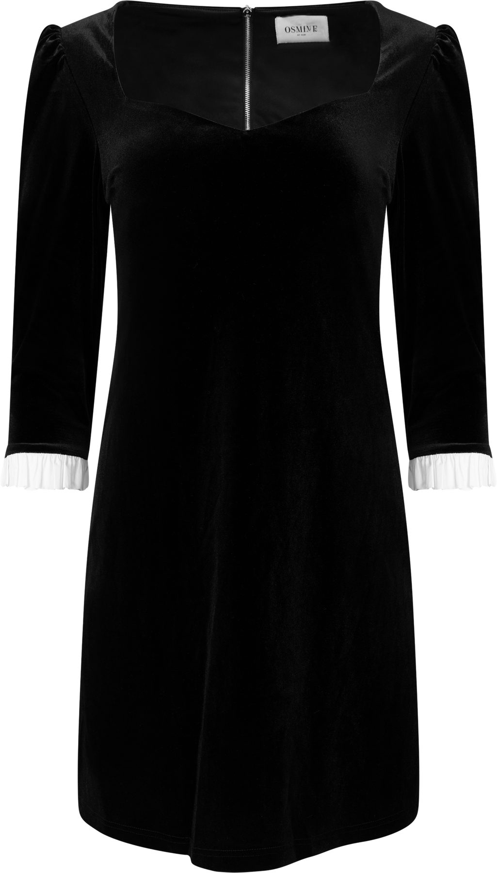 Jean Velvet Miniklänning - Svart