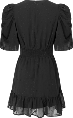 Santi Mini Dress - Black Silver