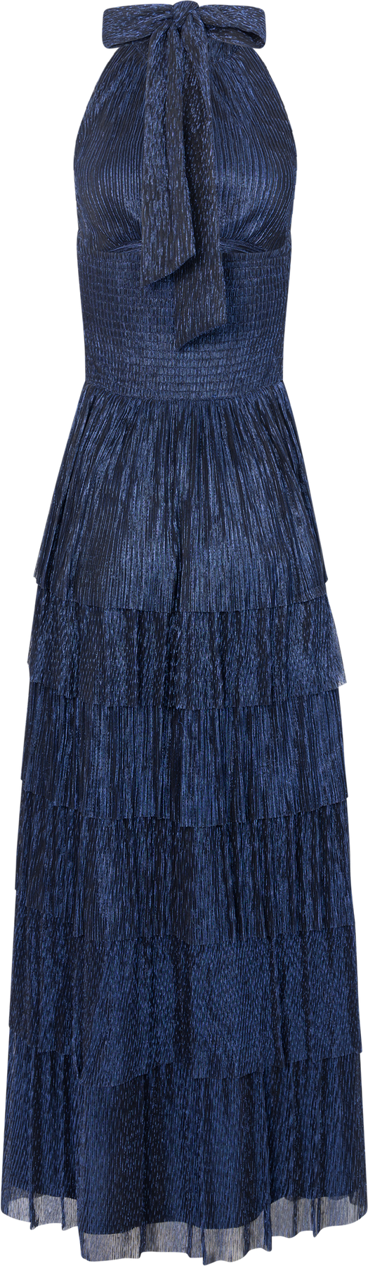Ingalu Plisse Dress - Marinblå
