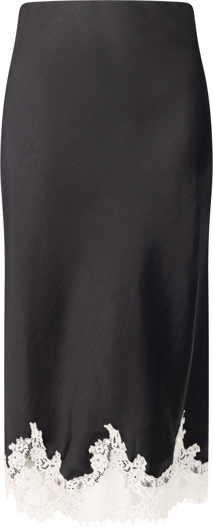Stinalill Satin Lace Kjol - Svart