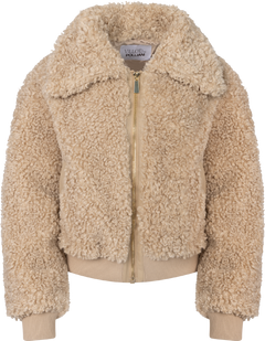 Angel Faux Fur Bomber - Creme