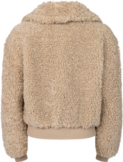 Angel Faux Fur Bomber - Creme