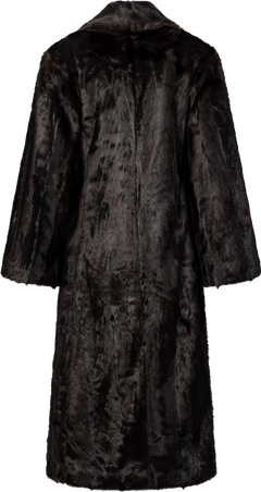 Angela Faux Fur Coat - Brown
