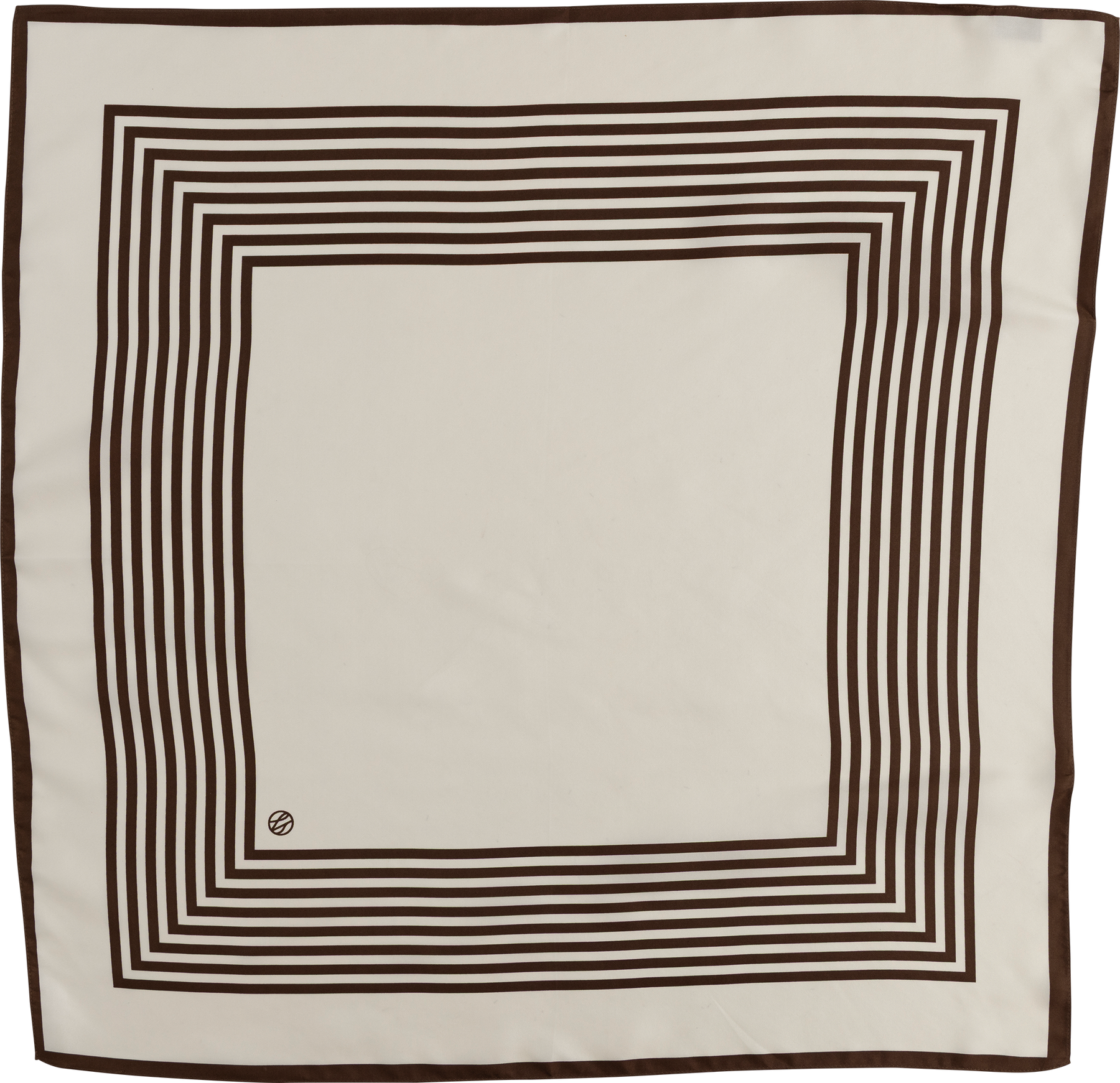 Striped Scarf - Krämvit & Moccabrun