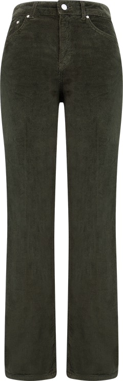 Slim Flare Stretch Corduroy Jeans - Green Lagoon