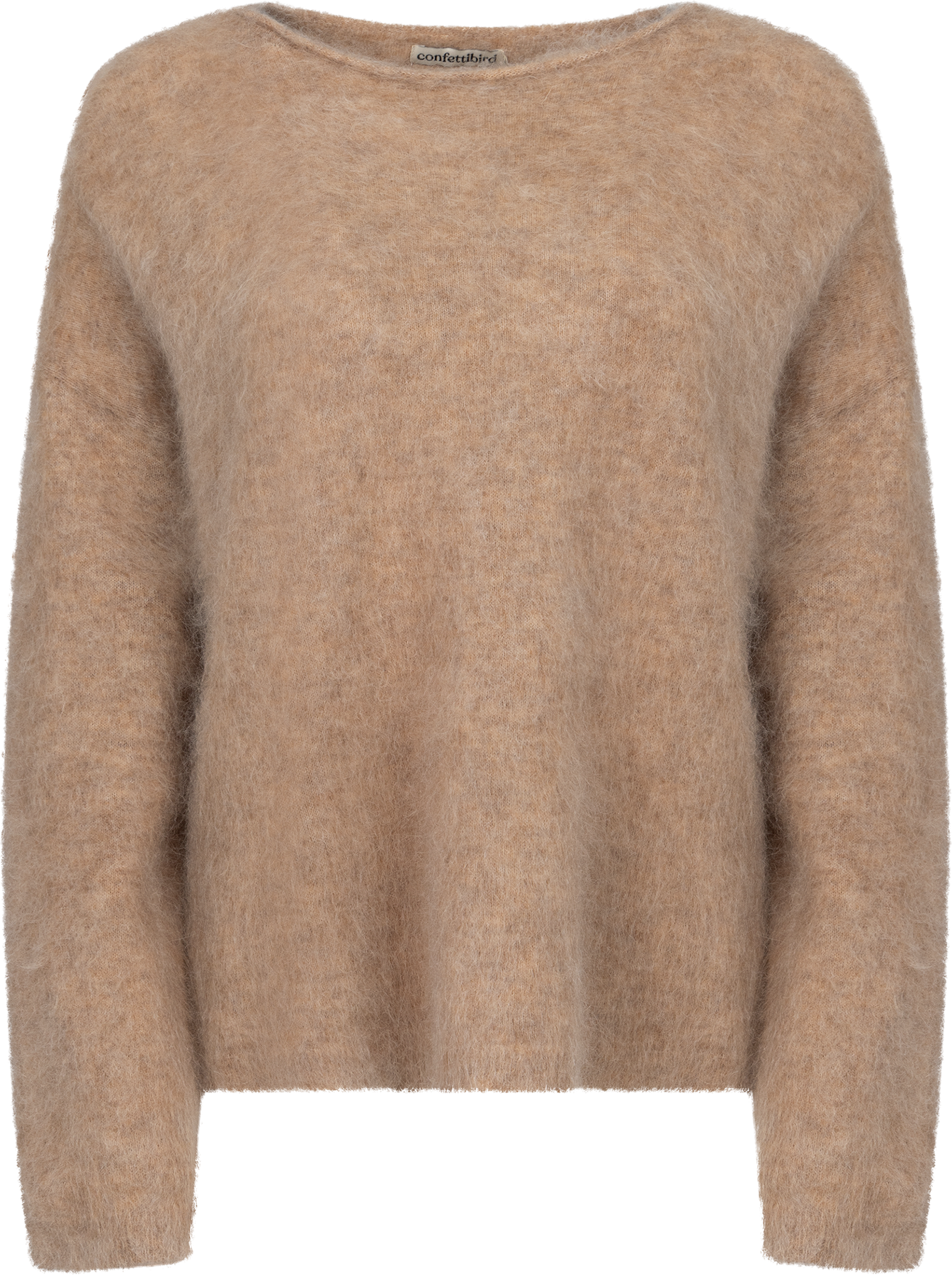 Boxy Sweater - Beige Melange