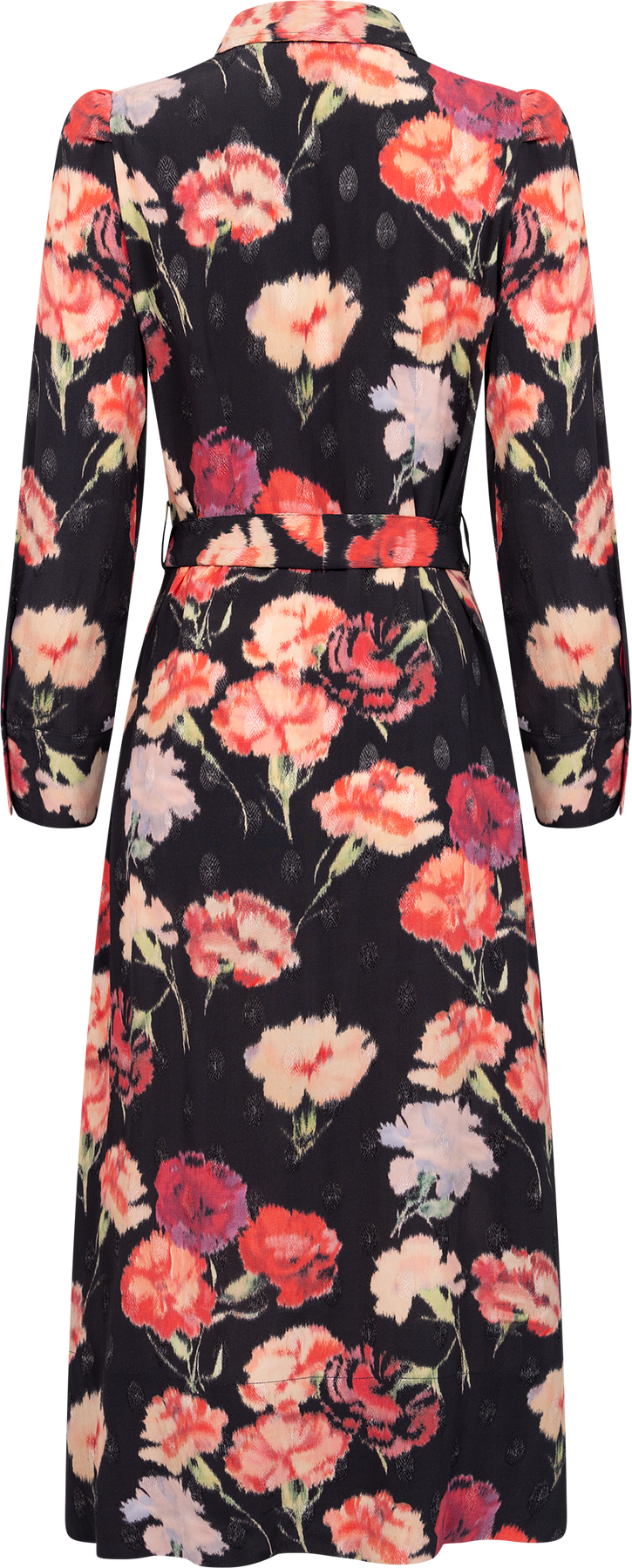 Viscose Shirt Dress - Poppies