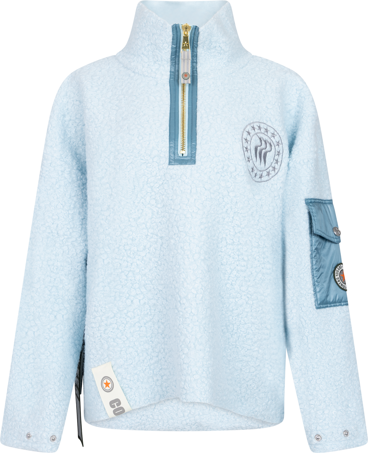 Nini Half Zip - Ljusblå