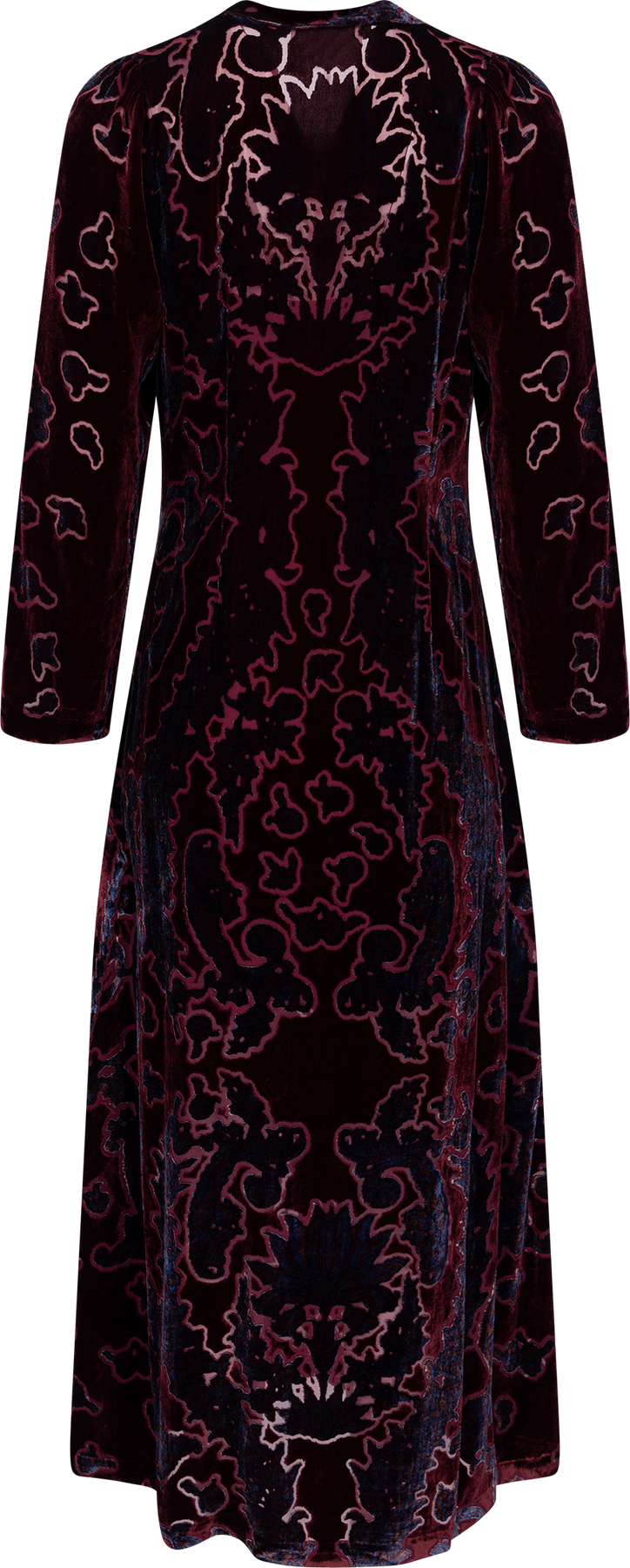 Emberlynn Dress Silk Blend - Vinröd