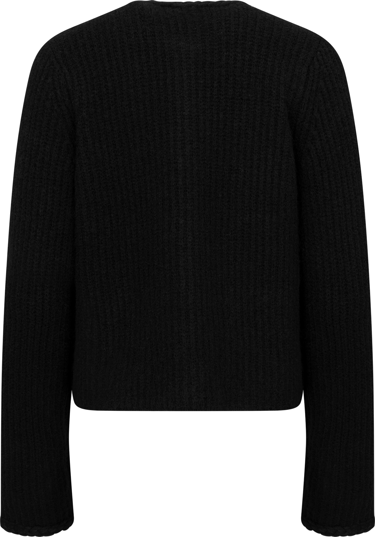 Y.A.S Yasemilie Ls Knit Kofta - Svart / Guldknappar