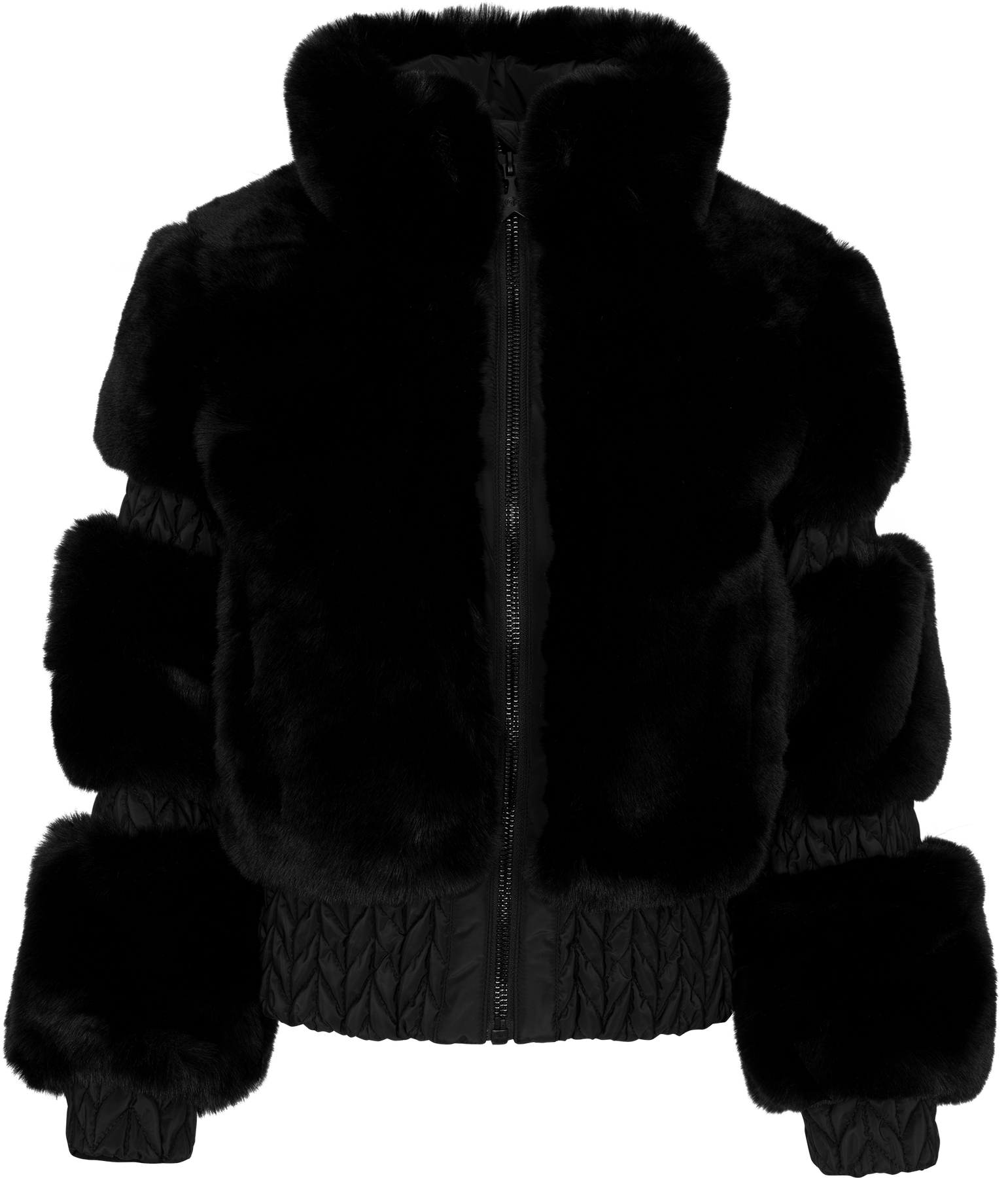 Furry Ski Jacket - Svart
